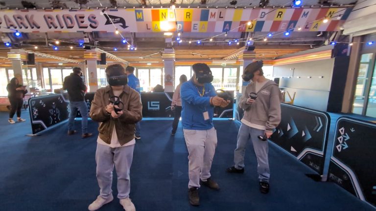 Virtual Realities Free Roaming VR Dreamland Margate Players in action Image 11